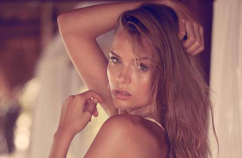 Model Josephine Skriver stuns in white swimwear after starring in documentary