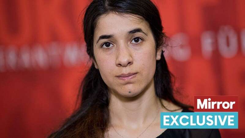 Yazidi human rights activist Nadia Murad speaks with Amal Clooney (Image: Getty Images)