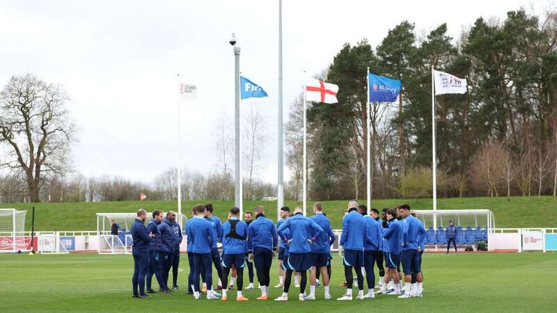 Inside England camp