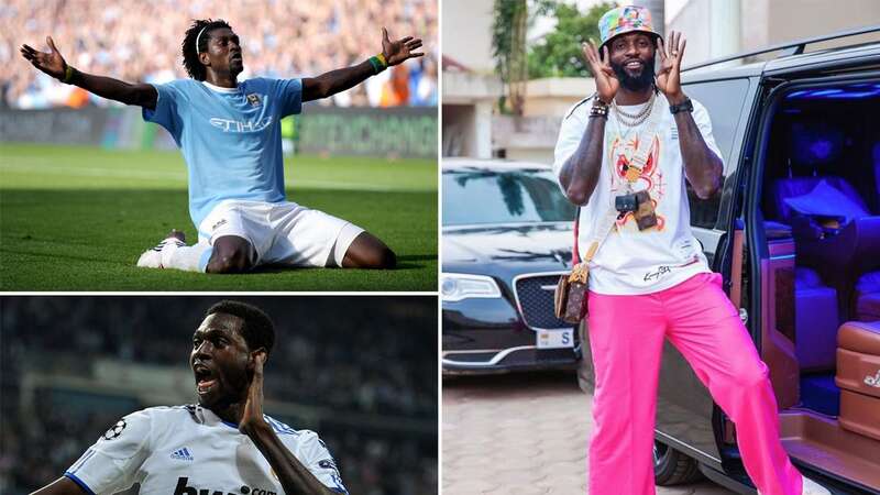 Emmanuel Adebayor has announced his retirement (Image: VI Images via Getty Images)