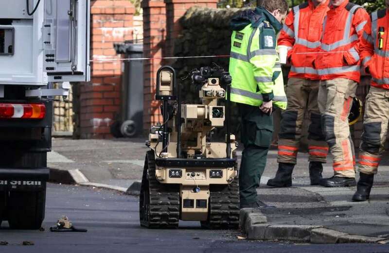 Bomb squad probe 'suspicious item' near nursery as witnesses hear 'loud bang'