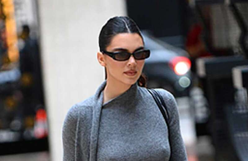 Kendall suffers wardrobe malfunction as she goes braless under skintight dress