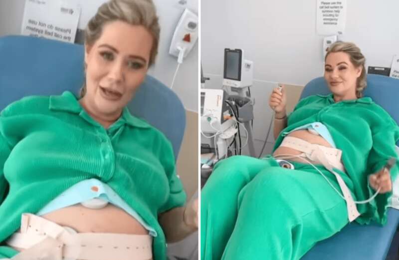 Shaughna Phillips reveals baby is due in hours telling fans 'everything hurts'