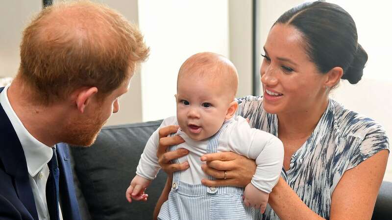 Prince Harry and Meghan Markle with their son Archie (Image: PA)