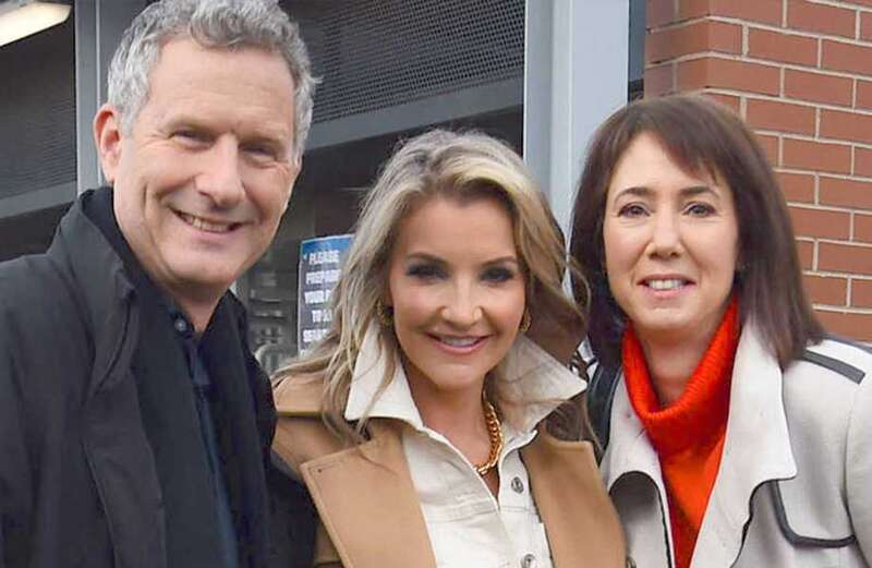 Helen Skelton forced to present at rugby match where ex husband is playing