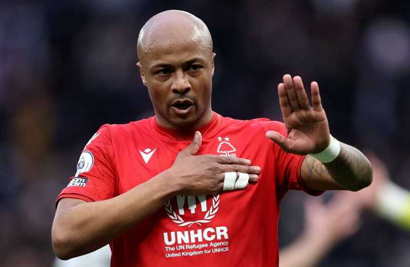 Andre Ayew suffers freak knee injury in blow for Nottingham Forest