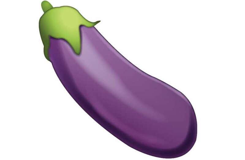 What does the aubergine emoji mean?