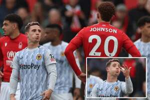 Wolves star Podence accused of SPITTING at Johnson... but VAR takes no action