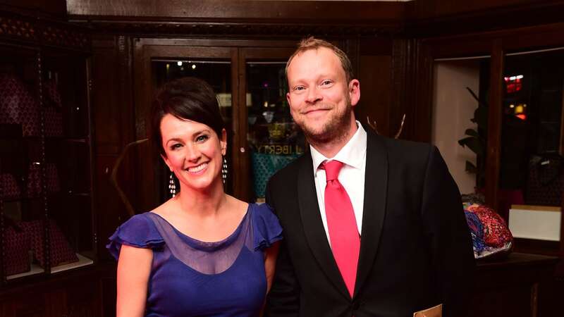 Author Abigail Burdess and her husband Robert Webb (Image: PA)