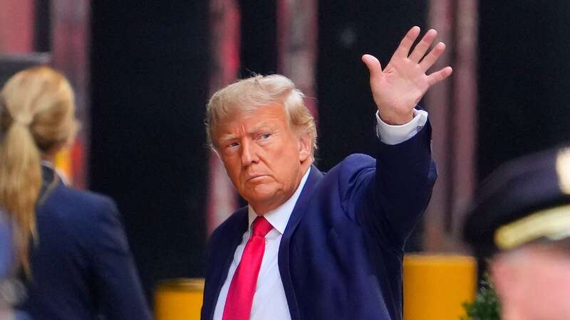 Former President Donald Trump arrives at Trump Tower, in New York, the day before his expected arrest (Image: Yuki Iwamura/AP/REX/Shutterstock)