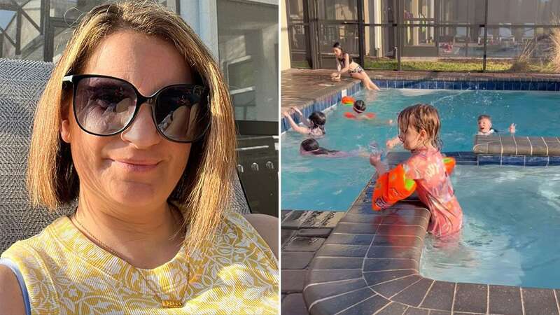 Mum-of-22 Sue Radford smiles on holiday as she ignores daughter