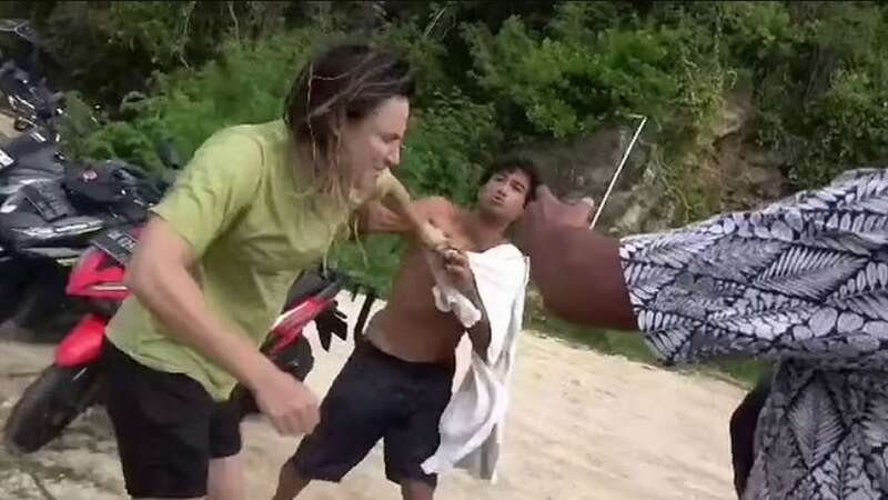 Female surfer punched in head by male rival after fighting over same wave