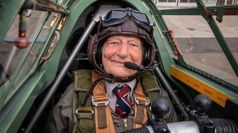 Bernard Gardiner in the Hawker Hurricane (Image: Hawker Typhoon Preservation Group/CMA)