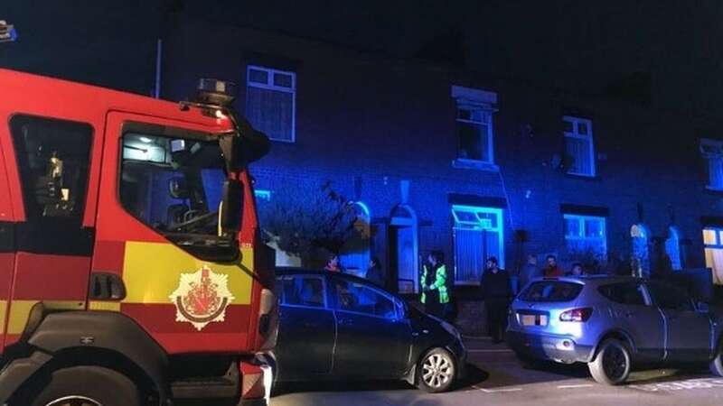 Residents flooded to the rear of the property where the boy