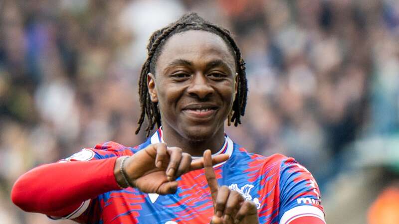 Eberechi Eze of Crystal Palace celebrates after scoring against Leeds (Image: Getty Images)