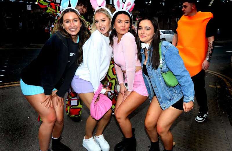 Brits hit the town to celebrate Easter weekend ahead of bank holiday