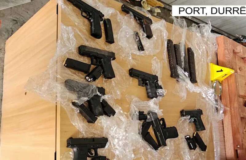 Police seize guns being smuggled to the UK from Albania in British-plated van