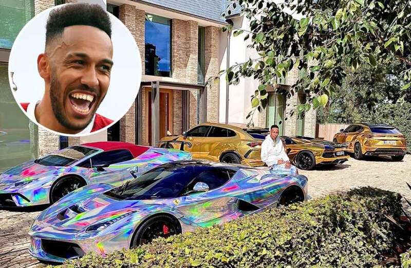 Inside Chelsea outcast Aubameyang's epic car collection with £2million Ferrari