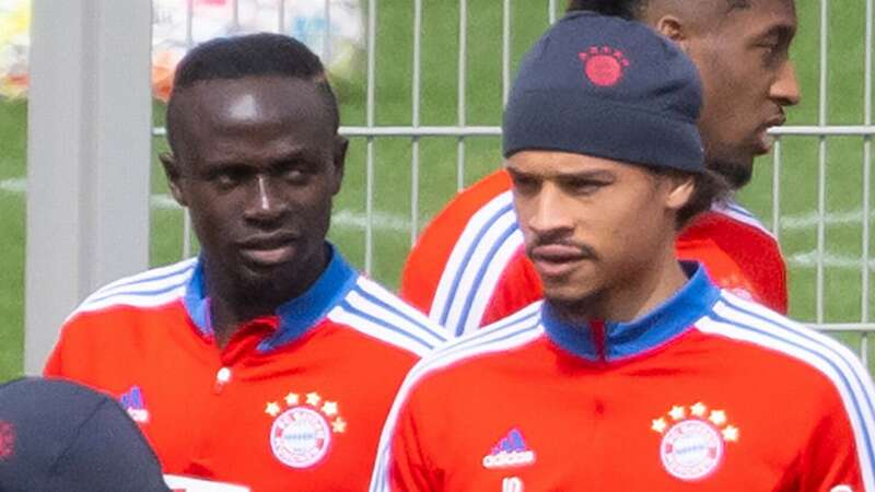 Bayern Munich pair Leroy Sane and Sadio Mane at training (Image: Sven Hoppe/picture-alliance/dpa/AP Images)