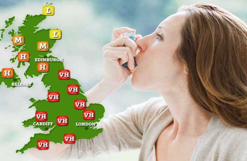 Warning to millions with asthma - 'deadly' pollen bomb will explode this weekend