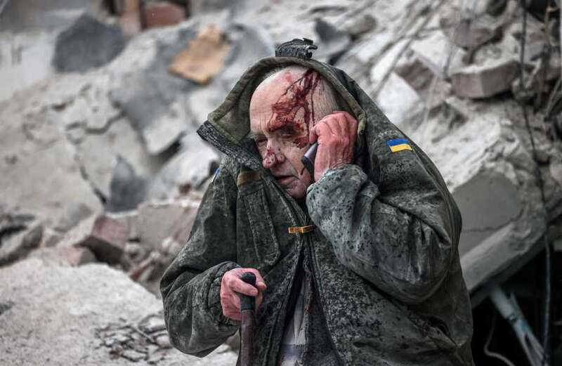 Ukrainian apartment block collapses and leaves eleven dead after missile strike