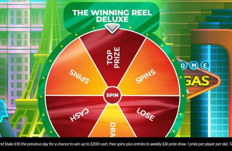 There's daily chances to win BIGGER prizes by playing the Winning Reel Deluxe