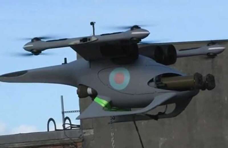 RAF develops mini-helicopter 'Jackal' drone with laser-guided missiles