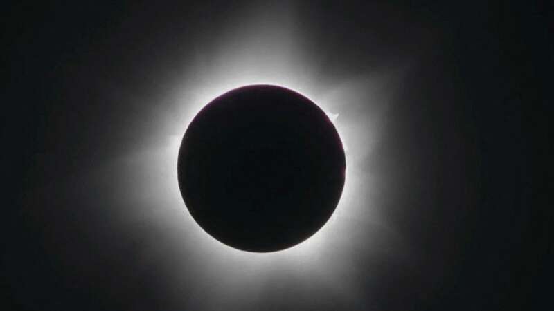 Solar eclipse throws town into darkness for 60 seconds in rare phenomenon