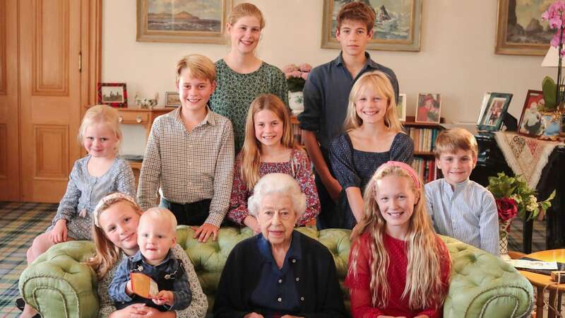 Kate shares unseen family snap of late Queen with her great-grandchildren