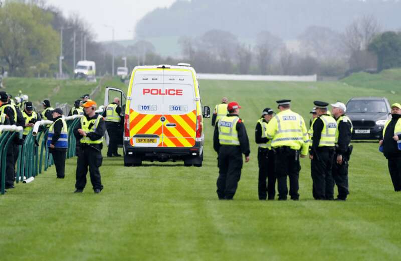 Major police update after protests at Scottish Grand National