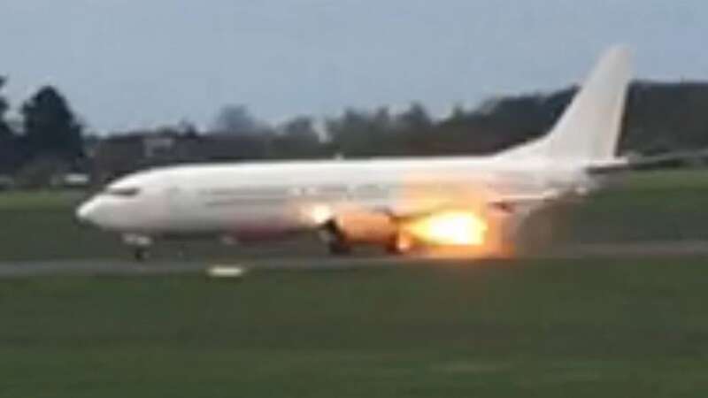 The plane carrying Arsenal women