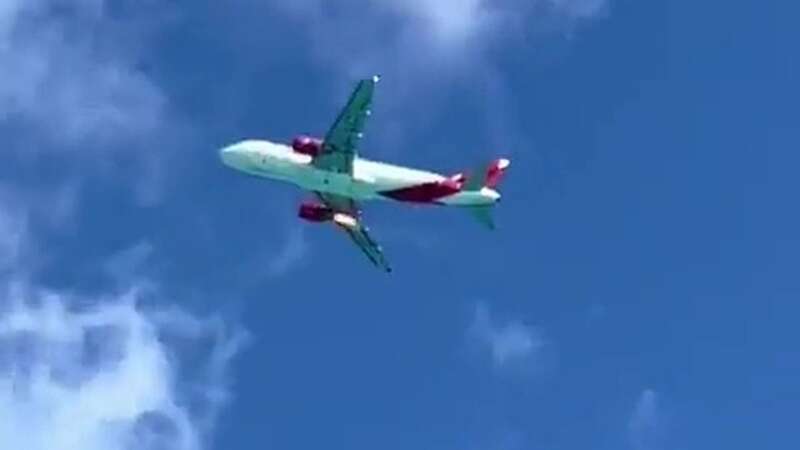 Terrifying moment plane