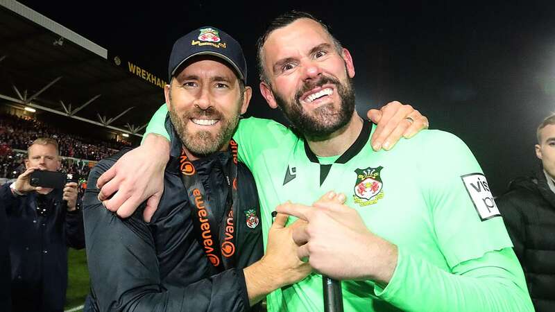 Ben Foster and the Wrexham team celebrated in Ryan Reynolds