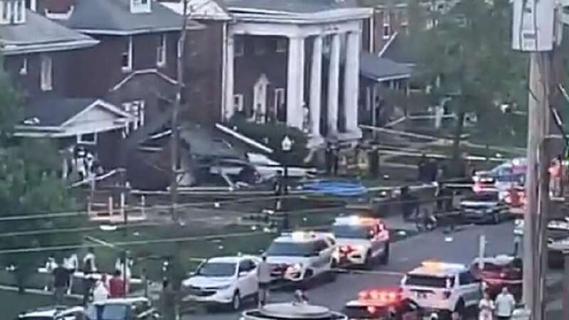 Students were partying at a house when the roof collapsed (Image: snapchat)