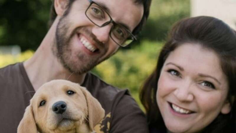 Marelle Sturrock and partner David Yates with their dog (Image: Daily Record)