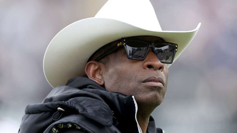 Deion Sanders with his Shedeur Sanders in their last game with JSU