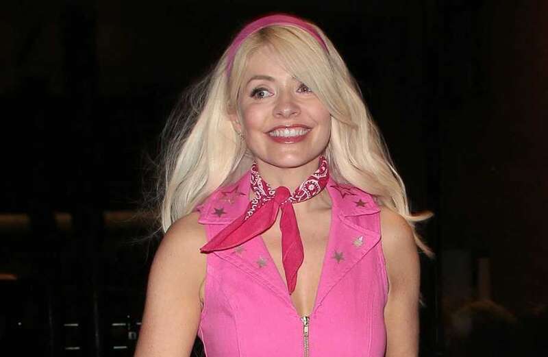 Holly Willoughby is partied out leaving Keith Lemon's 50th bash with hubby Dan