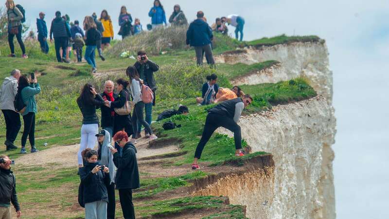 Walkers got close to the edge of Bank Holiday Monday