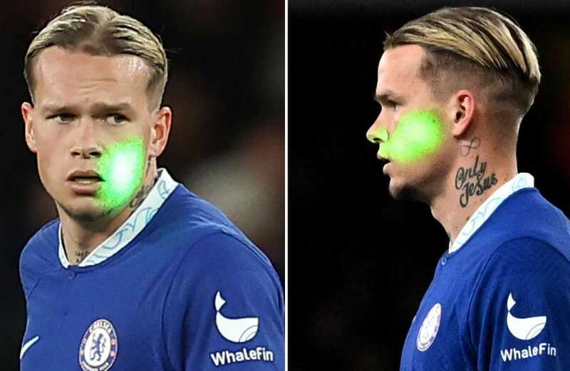 Arsenal fan, 21, arrested after laser pen flashed at Chelsea star Mudryk