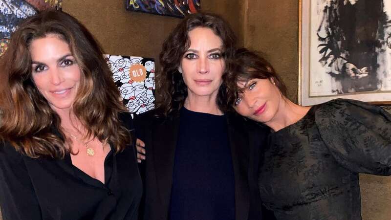 Fashion models Cindy Crawford, Christy Turlington and Helena Christensen were reunited on Friday (Image: Instagram/helenachristensen)