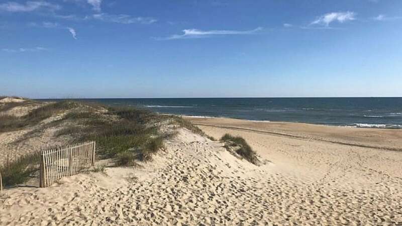 The teen was walking along a beach in Frisco, North Carolina (Image: Cape Hatteras National Seashore)