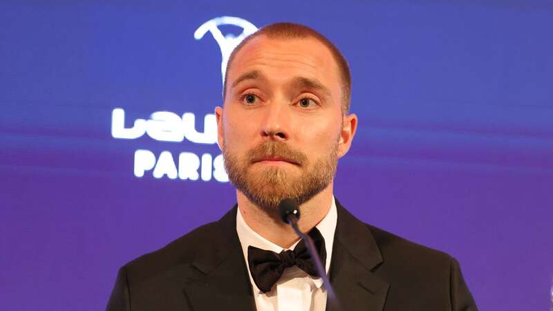 Christian Eriksen won the Laureus World Comeback of the Year award (Image: Pierre Suu/Getty Images)