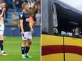 Millwall fans break window on Blackburn bus after being denied play-off place