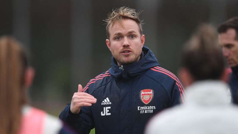 Jonas Eidevall is still looking to lead Arsenal to a top three finish in the WSL (Image: David Price/Arsenal FC via Getty Images)