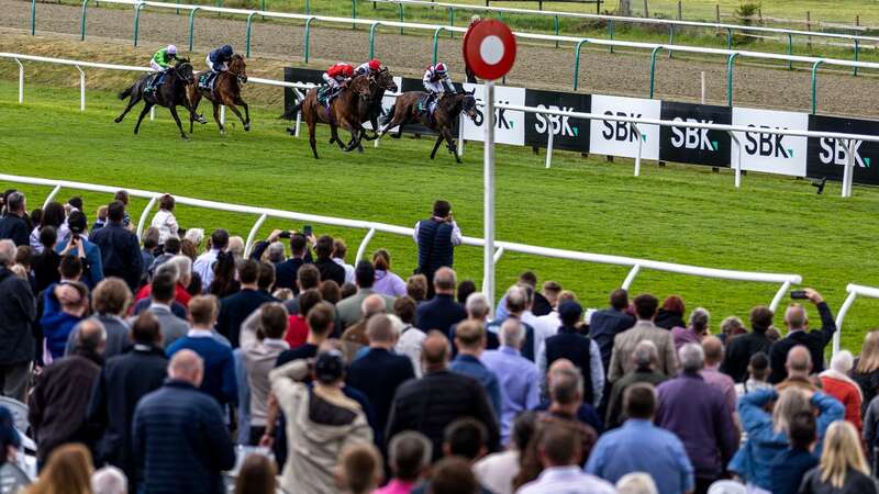 Lingfield Park Racecourse where the turf course is waterlogged (Image: PA)