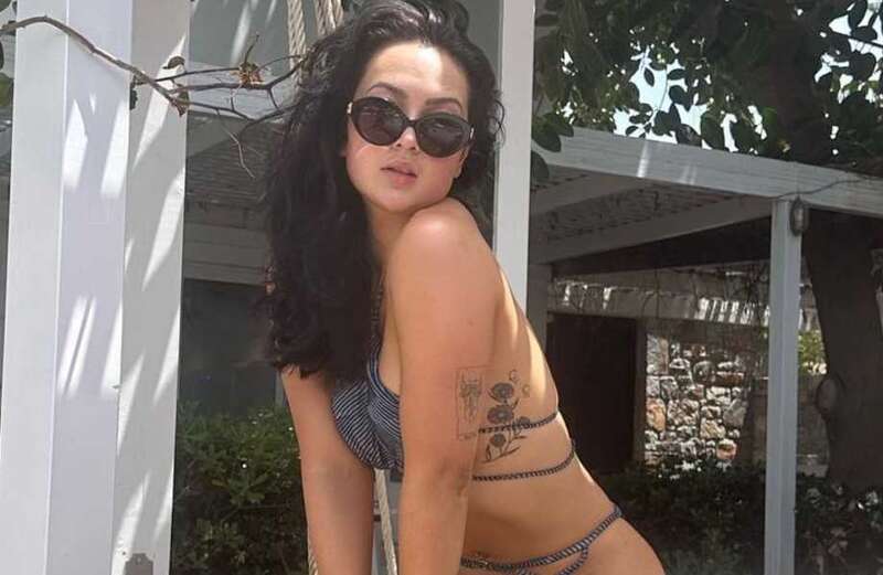 Love Island’s Sharon Gaffka looks amazing as she strips down to cut-out bikini