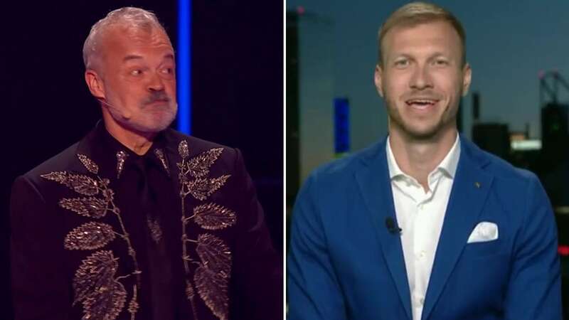 Ragnar Klavan made a shock appearance at the Eurovision Song Contest (Image: BBC)