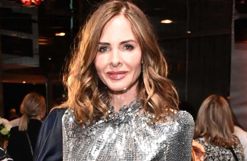 Trinny Woodall wows in £1,000 silver outfit on first night out since split