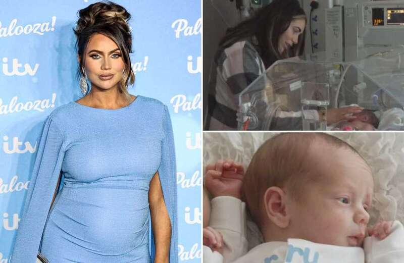 Towie's Amy Childs' newborn son is hospitalised in terrifying ordeal