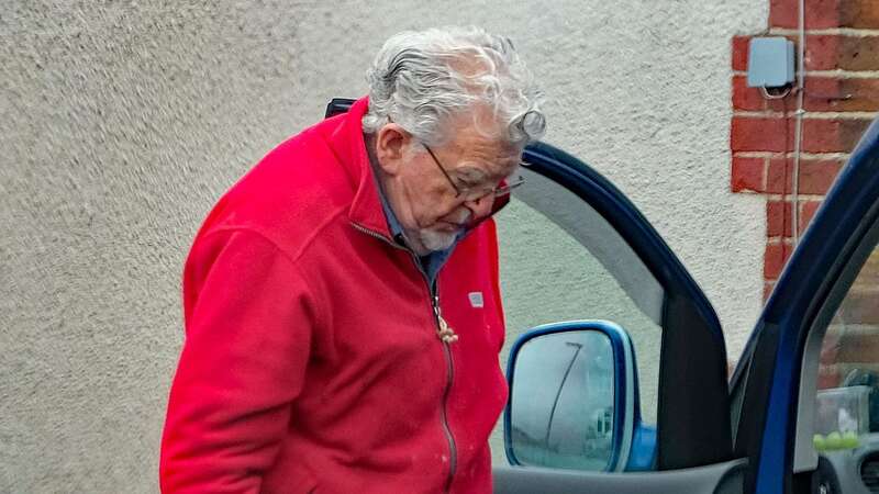 Final pictures of Rolf Harris show disgraced TV star walking with a cane